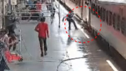 एक चूक अन् अनर्थ घडला! धावत्या ट्रेनमध्ये चढताना तोल गेला आणि रुळाखाली चिरडली गेली आई-लेकाची जोडी; घटनेचा चित्तथरारक Video Viral
