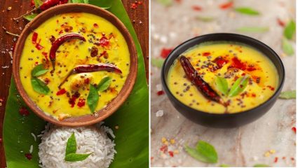 Recipe : रात्रीच्या जेवणाला काय बनवावं ते सुचत नाहीये? मग घरी बनवा महाराष्ट्रीयन कढी, गरमागरम भातासोबत लागेल चविष्ट