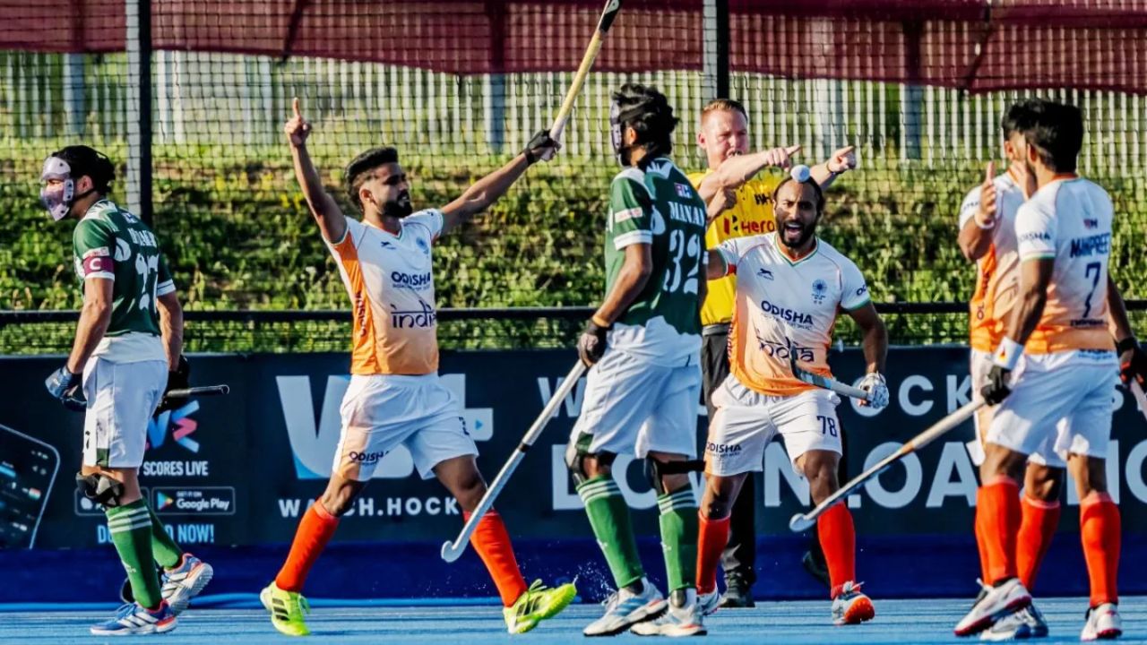 IND vs PAK: FIH Pro league मध्ये भारताने पाकिस्तानचा उडवला धुव्वा; ७-१ ने ऐतिहासिक विजय