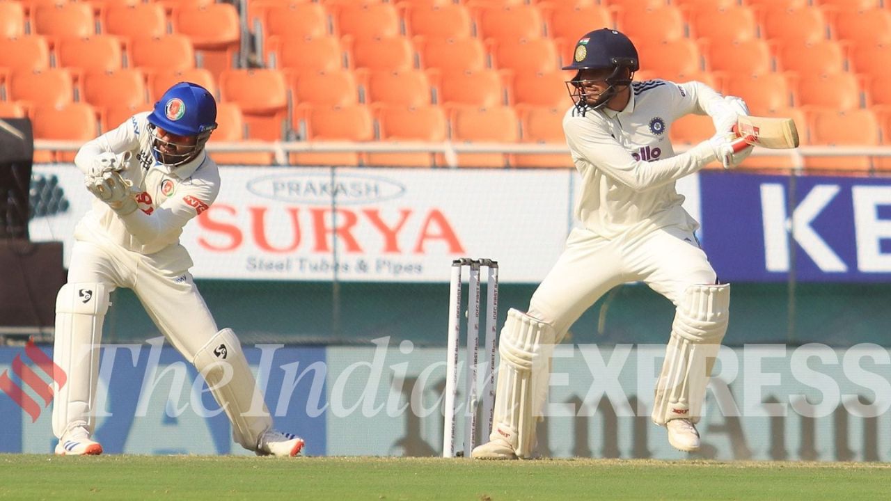 IND Vs AFG; गिल-राहुलची शतकी जुगलबंदी; अफगाणिस्तानविरुद्ध भारताची मजबूत पकड, पहिला डाव 564 वर घोषित