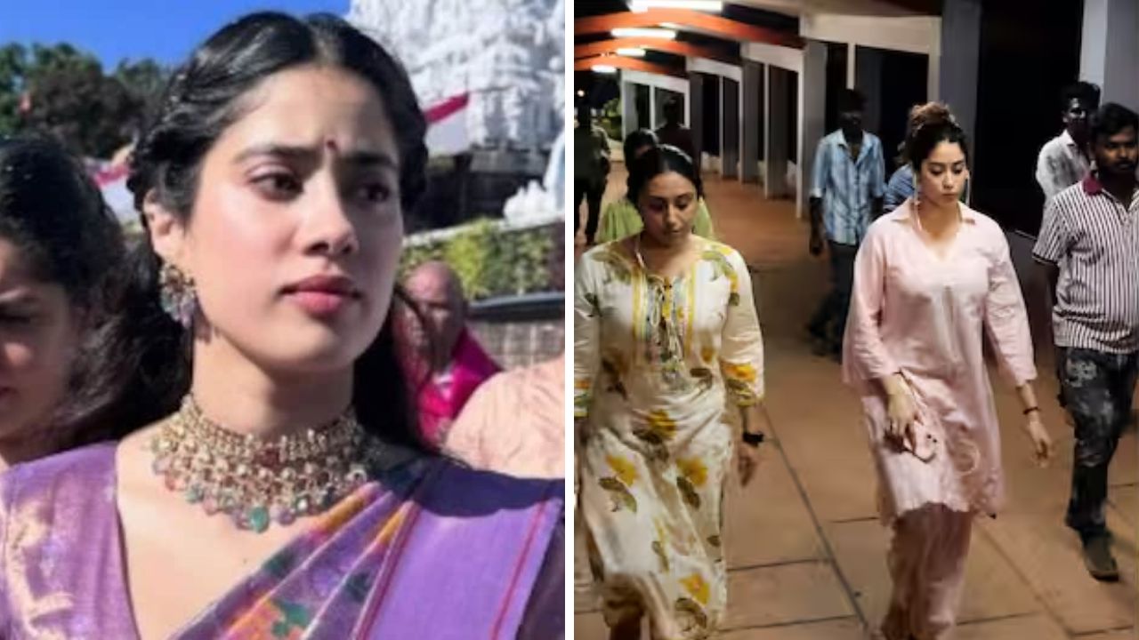 भक्तीत लीन झाली जान्हवी कपूर,अनवाणी पायांनी ३५५० पायऱ्या चढून घेतले तिरूपती बालाजीचे दर्शन