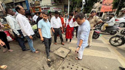 प्रभाग 25 मधील स्वच्छता अन् सफाईची कामे तातडीने पूर्ण करा; राघवेंद्र बाप्पु मानकर यांच्या प्रशासनाला सूचना