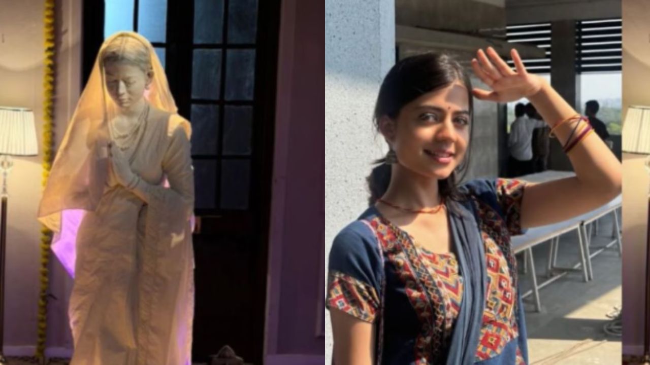 ‘आनंदी’ मालिकेत जाई खांडेकरचा अनोखा अवतार; जिवंत शिल्पासाठी घेतली तब्बल ४ तासांची मेहनत