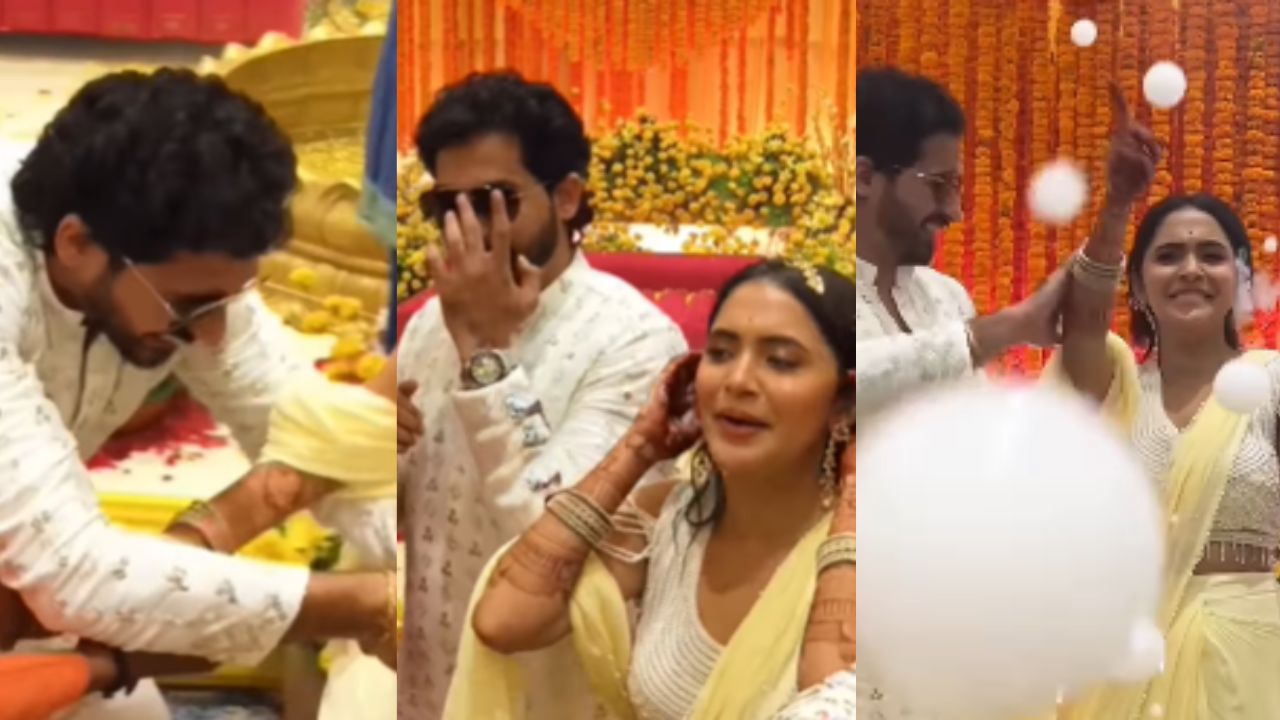 Anushka Nikhil Haldi : ‘हळदीच्या सोहळ्यात उत्साहाचं वादळ’, लवकरच अनुष्का सरकटे होणार चव्हाण-देशमुखांची सून