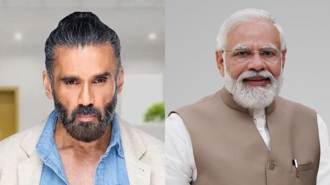 Sunil Shetty : अभिनेत्याच्या नातीला मोदीनामाची गोडी! ‘मोदीजींमध्ये मॅजिक’ सुनील शेट्टीची धारणा, घरी होते पूजा