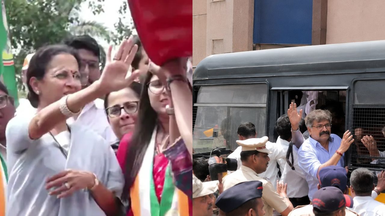 Inflation Protest : महागाईविरोधातील आंदोलन आक्रमक; सुप्रिया सुळे, जितेंद्र आव्हाड आणि रोहित पवार पोलिसांच्या ताब्यात