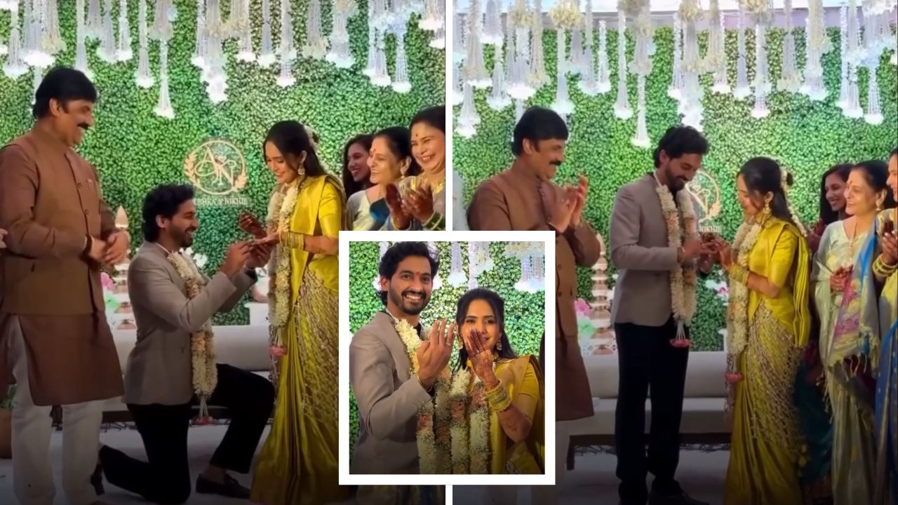 Anushka Nikhil Wedding: थाटात पार पडला अनुष्का सरकटे आणि निखिल चव्हाणचा साखरपुडा; फोटो आले समोर