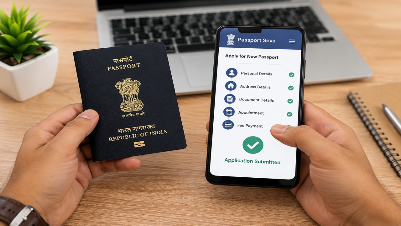 Passport Apply online : पासपोर्ट काढणं झालं सोपं! एजंटशिवाय मोबाईलवरून स्वतः करा अर्ज, काही मिनिटांत काम होईल पूर्ण, जाणून घ्या…