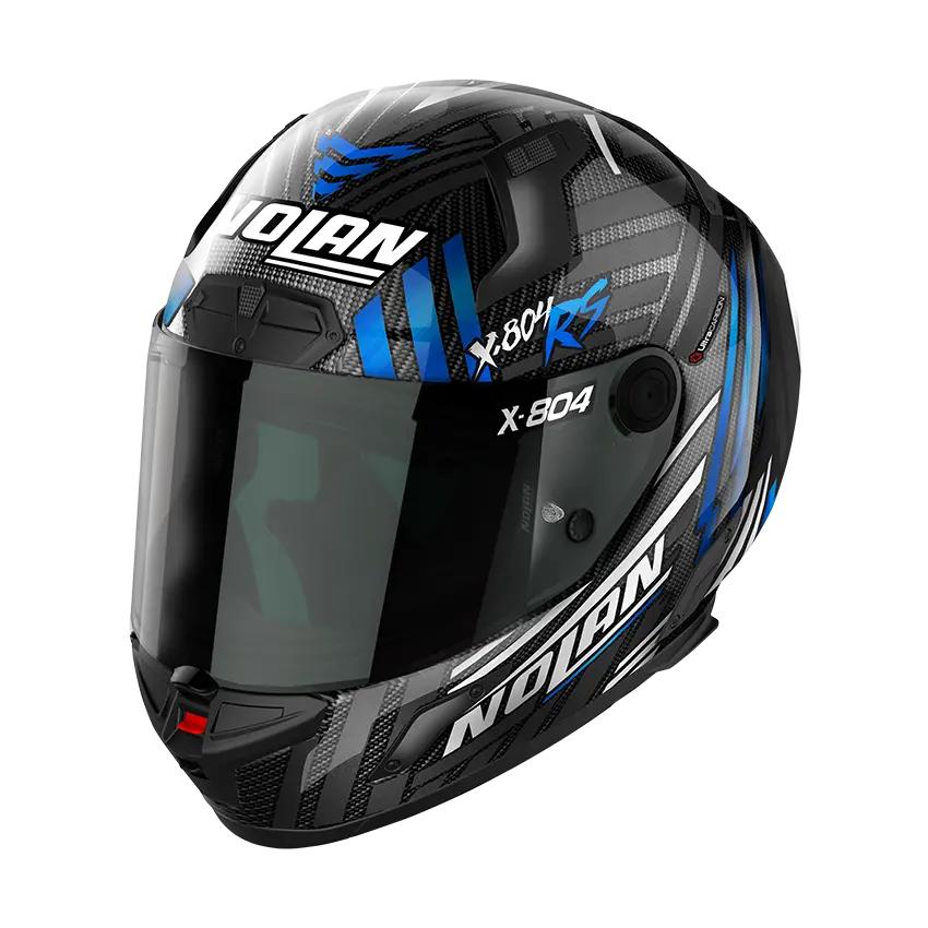 Nolan – X-804 RS Ultra Carbon किंमत: ₹70,000 ते ₹1 लाख, अल्ट्रा-कार्बन शेल, कमी वजन आणि रेसिंग-केंद्रित डिझाइनमुळे हे हेल्मेट व्यावसायिक रायडर्समध्ये लोकप्रिय आहे.