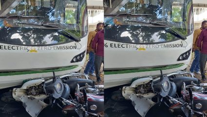 पुण्यातील ‘या’ मेट्रो स्टेशनसमोर शिवाई बसची दुचाकींना धडक; जखमींचा आकडाही आला समोर