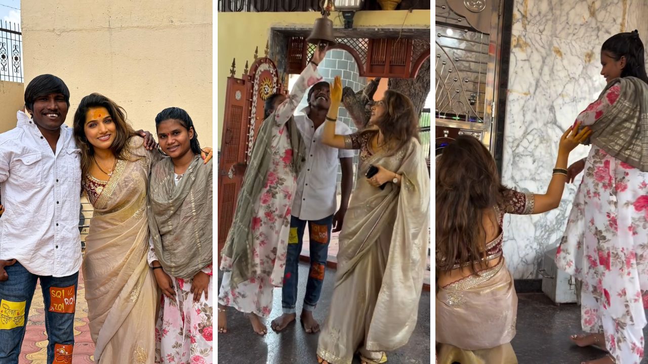जान्हवी किल्लेकर पोहोचली सूरज चव्हाणच्या घरी; ‘त्या’ व्हिडीओमध्ये दिसला संजनाचा बेबी बंप