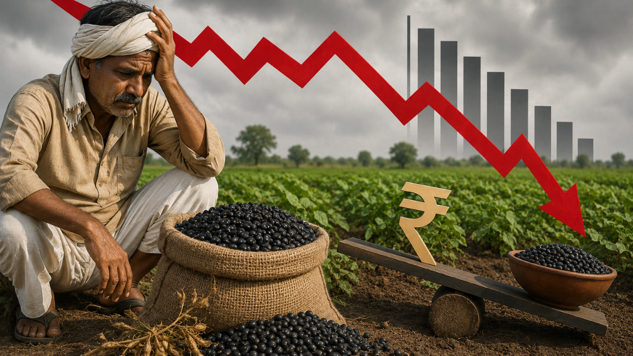 Urad Price: सामान्यांच्या खिशाला पडणार मोठं भगदाड! कमी पावसामुळे पेरणी 40% घटली, उडीद महागणार