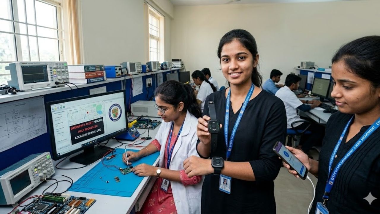महिला सुरक्षेसाठी विद्यार्थ्यांनी विकसित केली ‘स्मार्ट महिला सुरक्षा प्रणाली’; GPS-GSM तंत्रज्ञानासह त्वरित अलर्ट सिस्टम