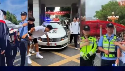 China Gaokao Exam: पोलिसांच्या गाड्यांना स्पर्श करून विद्यार्थी का जात आहेत परीक्षा केंद्रात? जाणून घ्या नेमके कारण …