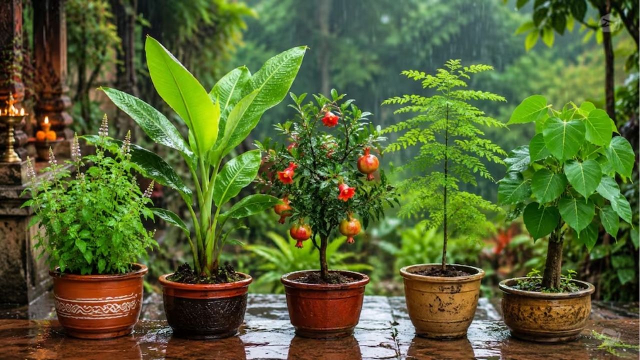 Sawan 2026 Vastu Tips: श्रावण महिन्यात लावा ‘ही’ ५ चमत्कारी झाडे; वास्तूनुसार वाढेल पैशांचा ओघ