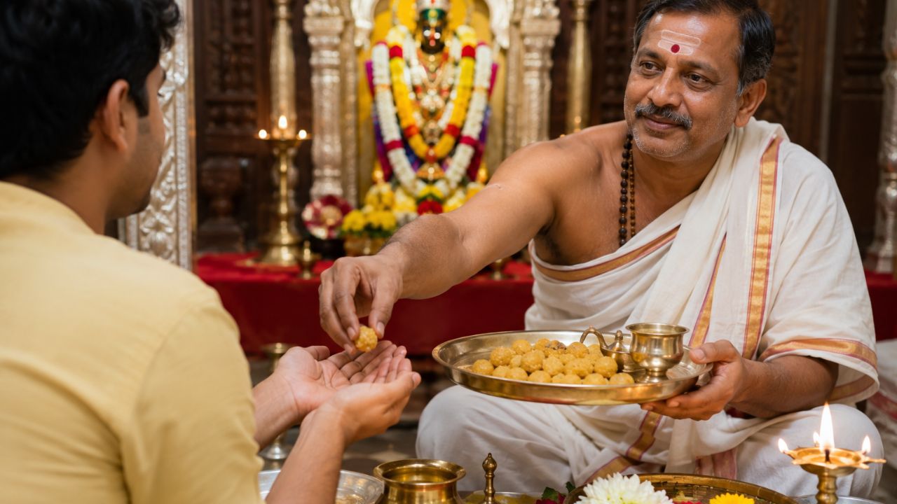 Dev Prasad Rules: देवाचा प्रसाद नेहमी उजव्या हातानेच का घेतला जातो? जाणून घ्या धर्मशास्त्रातील नियम