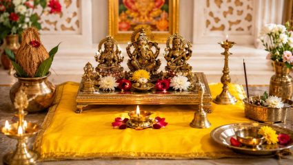 Devghar Vastu Tips: देवघरातील मूर्तीखाली कोणत्या रंगाचे वस्त्र अंथरावे? काय सांगते धर्मशास्त्र जाणून घ्या