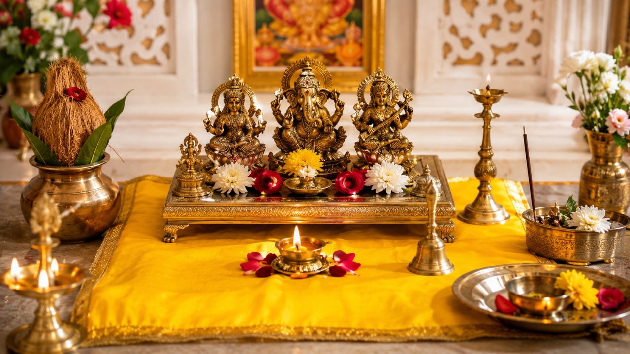 Devghar Vastu Tips: देवघरातील मूर्तीखाली कोणत्या रंगाचे वस्त्र अंथरावे? काय सांगते धर्मशास्त्र जाणून घ्या