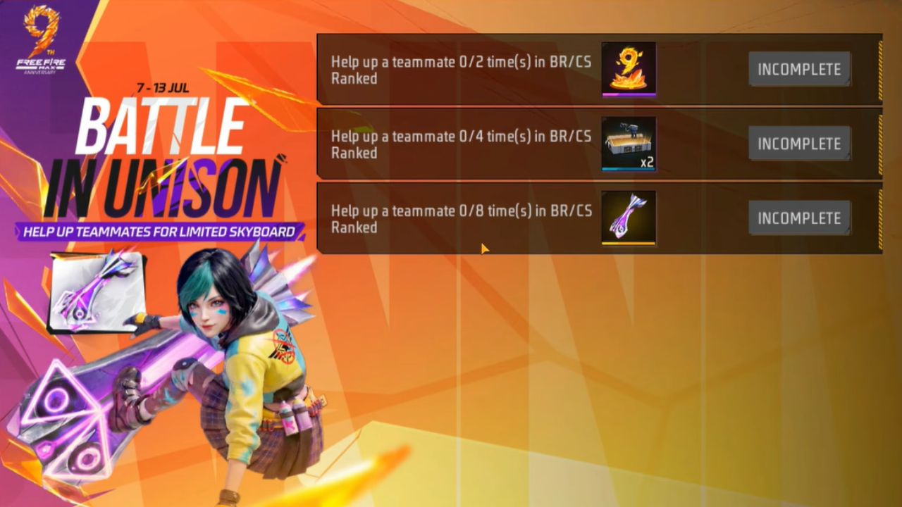 Free Fire Max: नवा टास्क इव्हेंट लाईव्ह; मोफत अनलॉक करा एक्सक्लुझिव्ह रिवॉर्ड्स, फॉलो करा या स्टेप्स