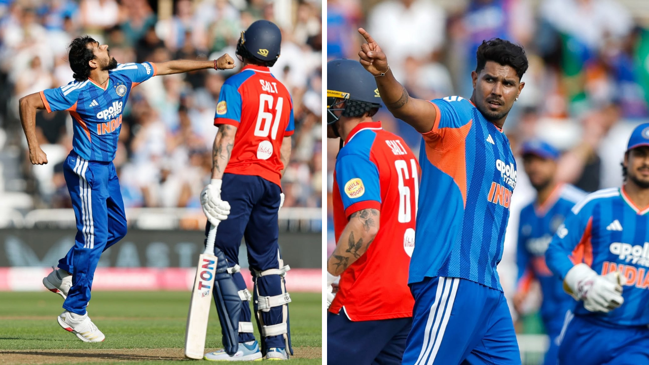 India vs England 3rd T20I LIVE Score: प्रिन्स यादव-हर्षित राणा जोडीचा धुमाकूळ, भारतासमोर इंग्लंडचे 202 धावांचे आव्हान