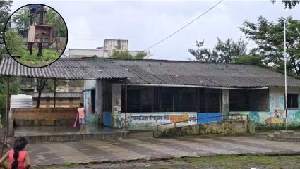 Karjat News : दरडीच्या भीतीने डिकसळ-पाली हादरले; अंधारात जीव मुठीत घेऊन शाळेत आश्रय, सुविधांचा मात्र अभाव