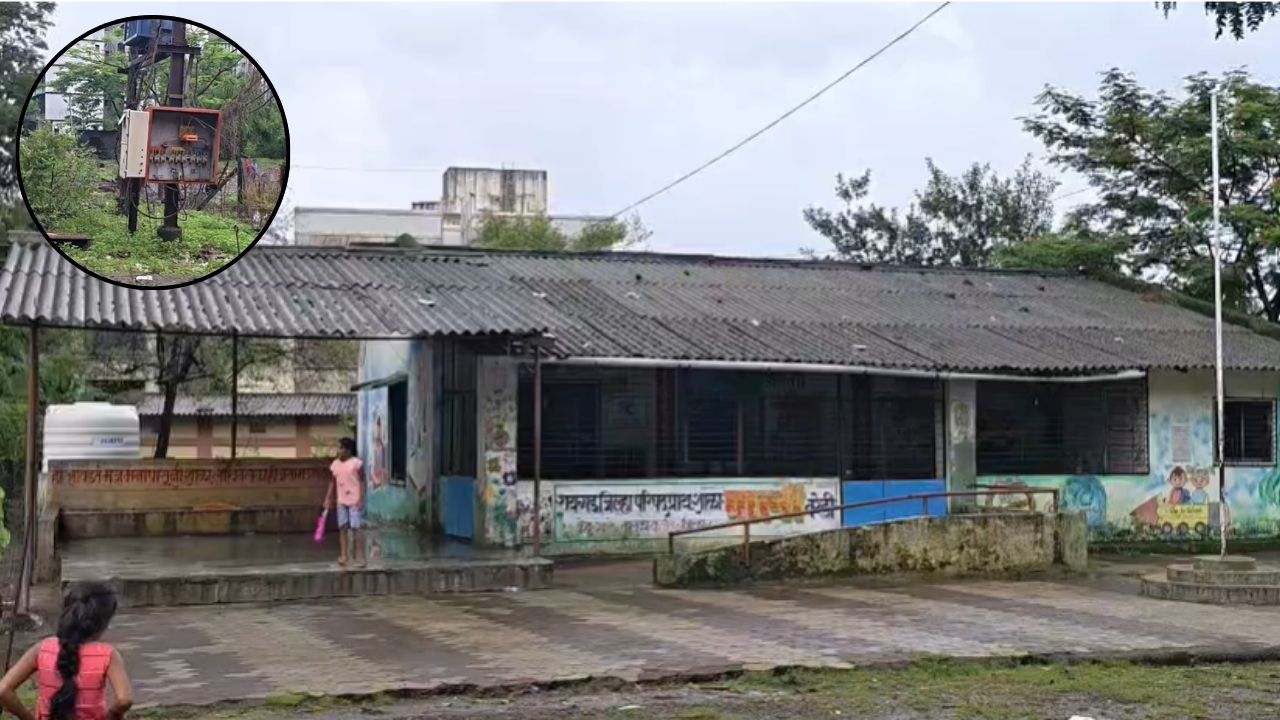Karjat News : दरडीच्या भीतीने डिकसळ-पाली हादरले; अंधारात जीव मुठीत घेऊन शाळेत आश्रय, सुविधांचा मात्र अभाव