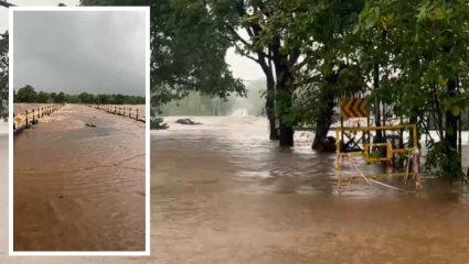 Karjat Heavy Rain : कर्जतमध्ये मुसळधार पावसाचा कहर; उल्हास नदीला पूर, चार पूल पाण्याखाली