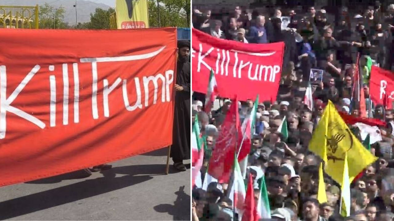 Khamenei Funeral : खामेनेईंना अंत्यदर्शनासाठी इराणी नागरिकांची गर्दी; ‘अमेरिका मुर्दाबाद’ आणि ‘Kill Trump चे नारे 