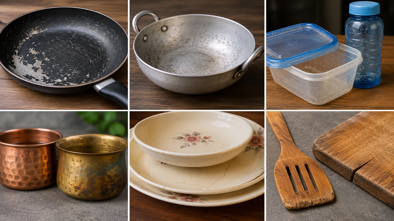 Kitchen Utensils Expiry Date : स्वयंपाकघरातील भांडी आरोग्यासाठी ठरु शकतात धोकादायक! आजार टाळायचे असतील तर ही चिन्हे वेळीच ओळखा