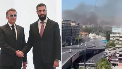 Macron Syria Visit : दमास्कस हादरलं! मॅक्रॉन यांच्या सीरिया दौऱ्यात भीषण स्फोट; हॉटेलबाहेरील हल्ल्यामुळे खळबळ