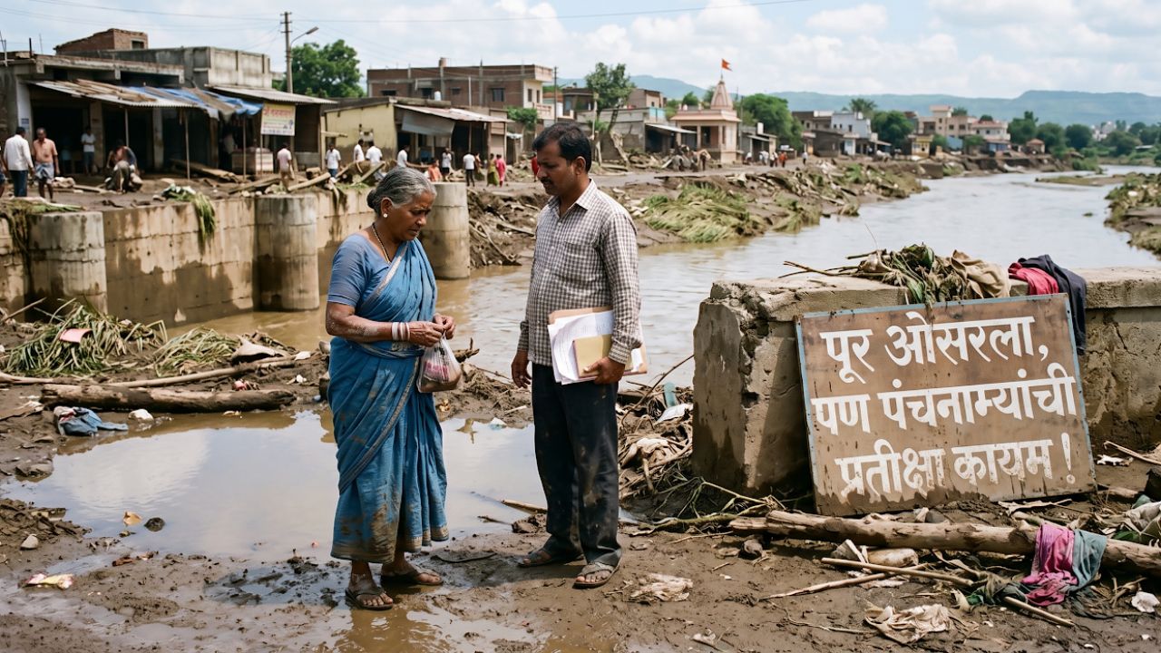 Indrayani River Flood: इंद्रायणीचे पाणी ओसरले, पण जखमा कायम! देहू आणि आळंदीत संसाराचा कोळसा