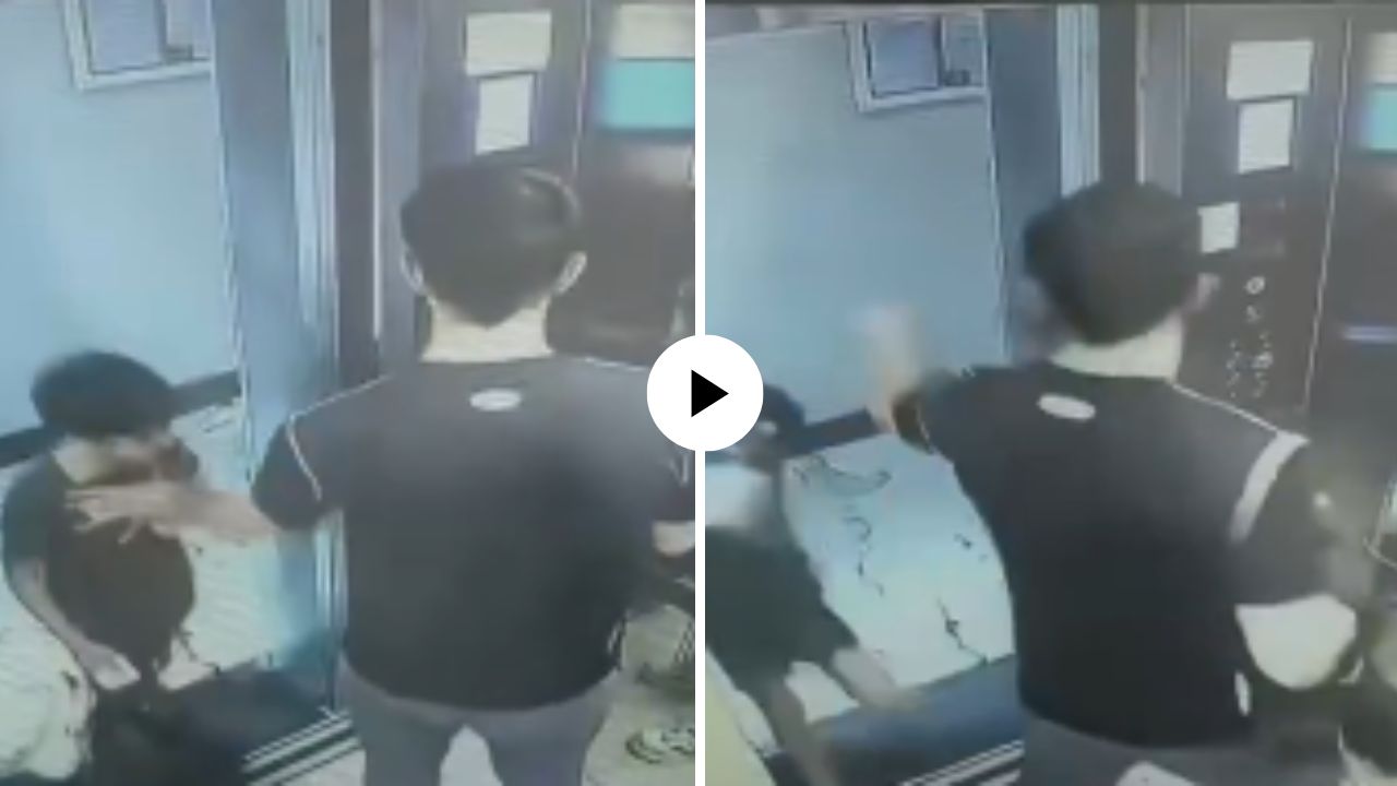 माणूस आहे की हैवान? निष्पाप मुलाला लिफ्टमधून दिलं ढकलून; पाहून तळपायाची आग मस्तकात जाईल, Video Viral
