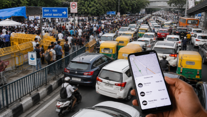 CJP Protest: आंदोलन जंतर-मंतरवर, फटका खिशाला! Ola, Uber, Rapido चे दर दुप्पट; मेट्रो स्टेशन बंद असल्याने दिल्लीत खोळंबा