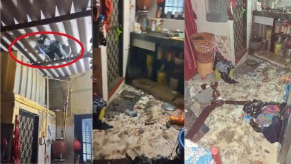 Mira Bhayandar News : मिरा-भाईंदरमध्ये भीषण दुर्घटना! २४व्या मजल्यावरून सिमेंट ब्लॉक कोसळला; महिलेसह चार जण जखमी