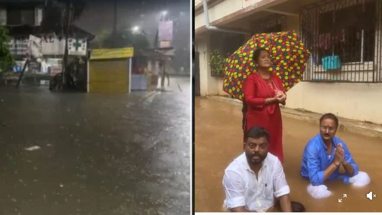 Mira Bhayandar News : सत्ताधारी भाजपचे नगरसेवकच उतरले रस्त्यावर; पाण्यात बसून आंदोलन, मग महापालिकेचा कारभार नेमका कोण चालवतंय?