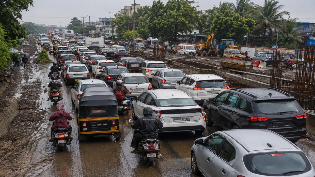Nashik News: त्र्यंबकरोडचे दळणवळण की नरकयातना? आयटीआय सिग्नलवर किलोमीटरभर रांगा, तासनतास कोंडी अन् वाहतुकीचा बोजवारा