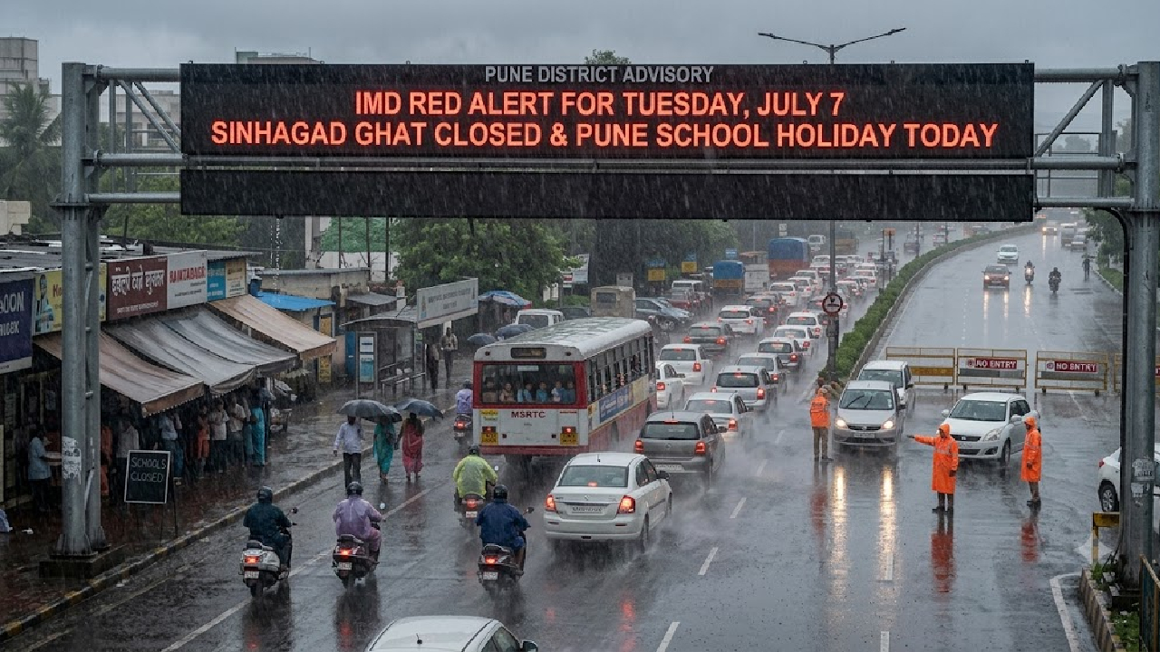 महाभयंकर संकट? Pune शहराला मुसळधार पावसाचा इशारा; सिंहगड किल्ला बंद अन् खडकवासला धरण…