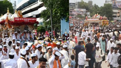 पाऊले चालती पंढरीची वाट…! संत ज्ञानेश्वर आणि जगद्गुरु तुकाराम महाराजांच्या पालख्यांचे पुण्यात भक्तिभावात स्वागत