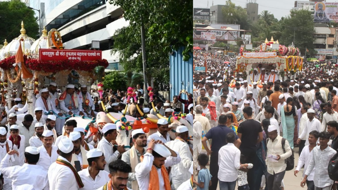 पाऊले चालती पंढरीची वाट…! संत ज्ञानेश्वर आणि जगद्गुरु तुकाराम महाराजांच्या पालख्यांचे पुण्यात भावपूर्ण स्वागत