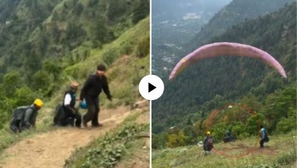साहस की मृत्यूचा खेळ? पॅराग्लाइडिंग टेकऑफदरम्यान असं काही घडलं की…; VIDEO पाहून येईल अंगावर काटा