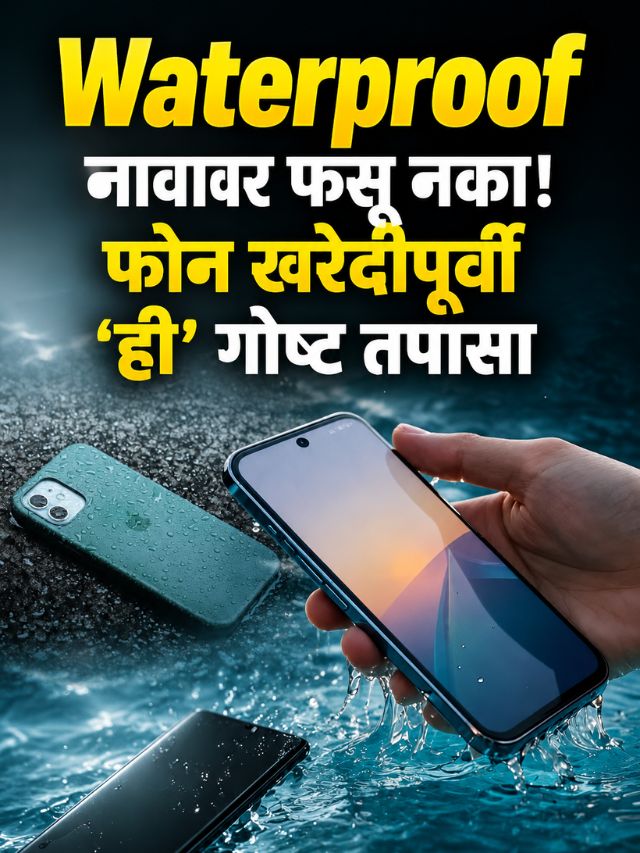 Waterproof नावावर फसू नका! फोन खरेदीपूर्वी 'ही' गोष्ट तपासा