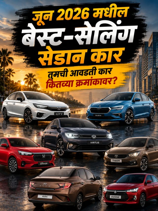 जून 2026 मधील बेस्ट-सेलिंग सेडान कार; तुमची आवडती कार कितव्या क्रमांकावर?