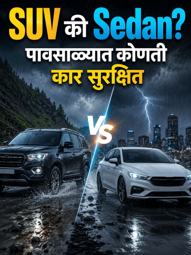SUV की Sedan? पावसाळ्यात कोणती कार ठरते अधिक सुरक्षित?