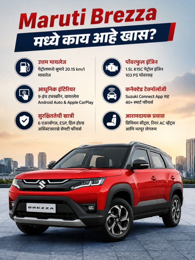 Maruti Brezza Facelift: नवीन Brezza मध्ये काय बदललं?