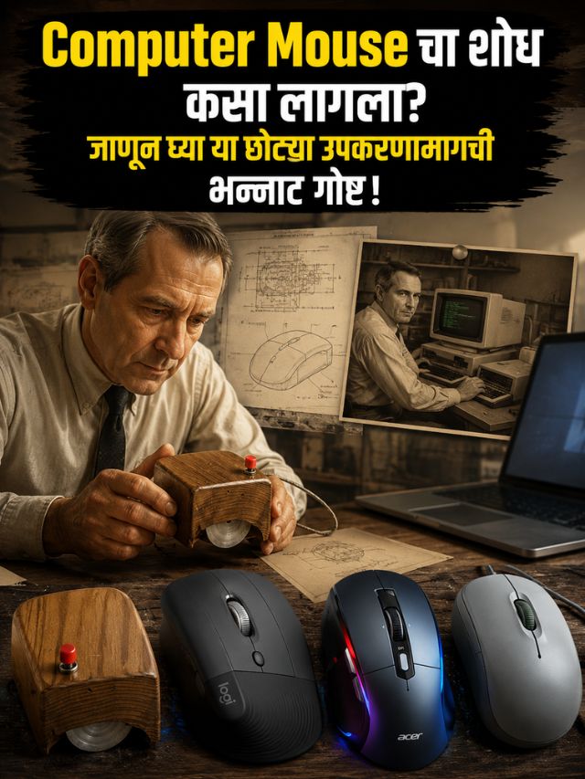 Computer Mouse चा शोध कसा लागला? जाणून घ्या या छोट्या उपकरणामागची भन्नाट गोष्ट!