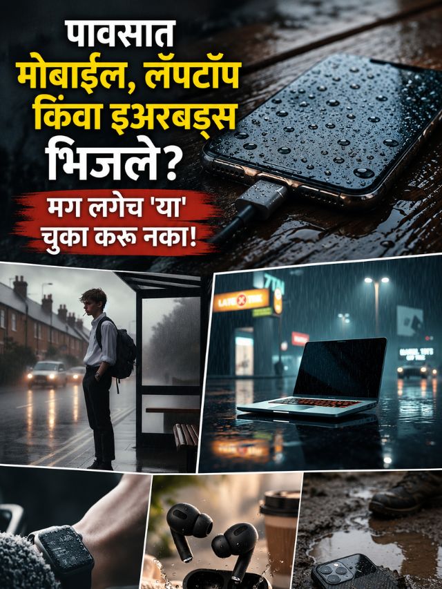 पावसात मोबाईल, लॅपटॉप किंवा इअरबड्स भिजले? मग लगेच 'या' चुका करू नका!