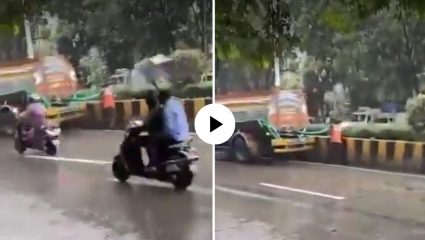 हे फक्त पुण्यातच होऊ शकतं! वरून धो-धो पाऊस, खाली झाडांना टँकरने पाणी; नेटकरी म्हणाले, ‘पुणे मनपाचा नादच खुळा’