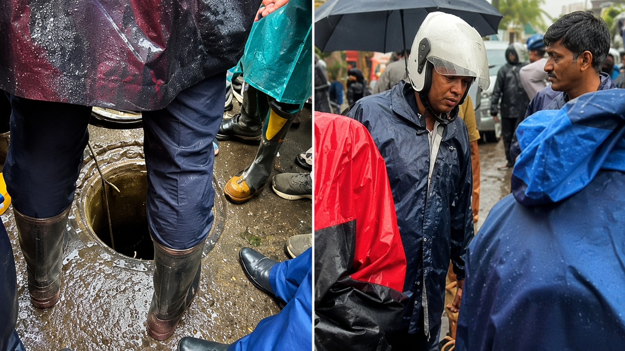 Mumbai Rain : मुसळधार पावसात मुंबईत आणखी एक दुर्घटना; साकीनाक्यात 25 फूट खोल मॅनहोलमध्ये व्यक्ती पडली; बचावकार्य युद्धपातळीवर