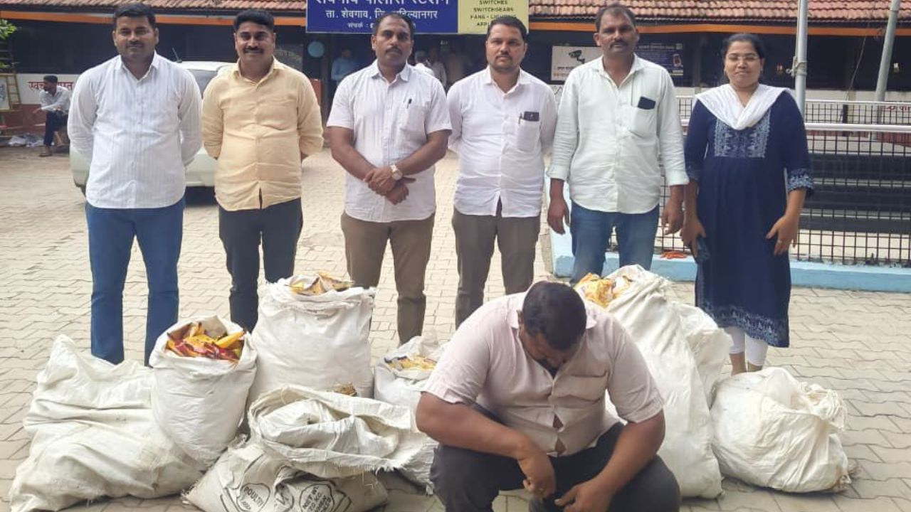 Shevgaon News : शेवगावातील गुटखा कारवाईवर संशय; ५६ हजारांचा मुद्देमाल दाखवून लाखोंचा साठा लपवल्याची चर्चा