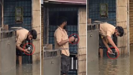 रेल्वे प्रवाशांच्या आरोग्याशी खेळ? विक्रेत्यानं चहाची भांडी थेट पावसाच्या घाण पाण्यात धुतली; किळसवण्याप्रकाराचा VIDEO VIRAL